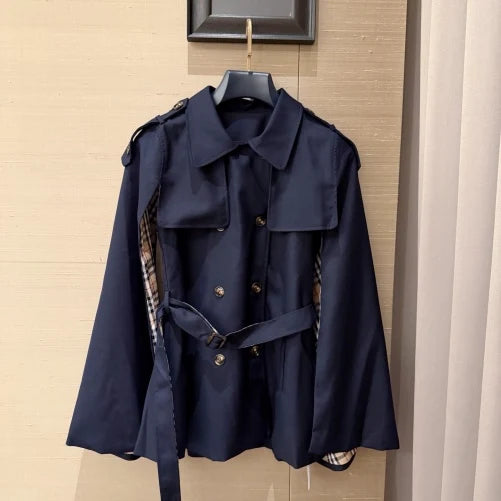 New Fashion Women BBR Cape Trench Coat TZ1326091113