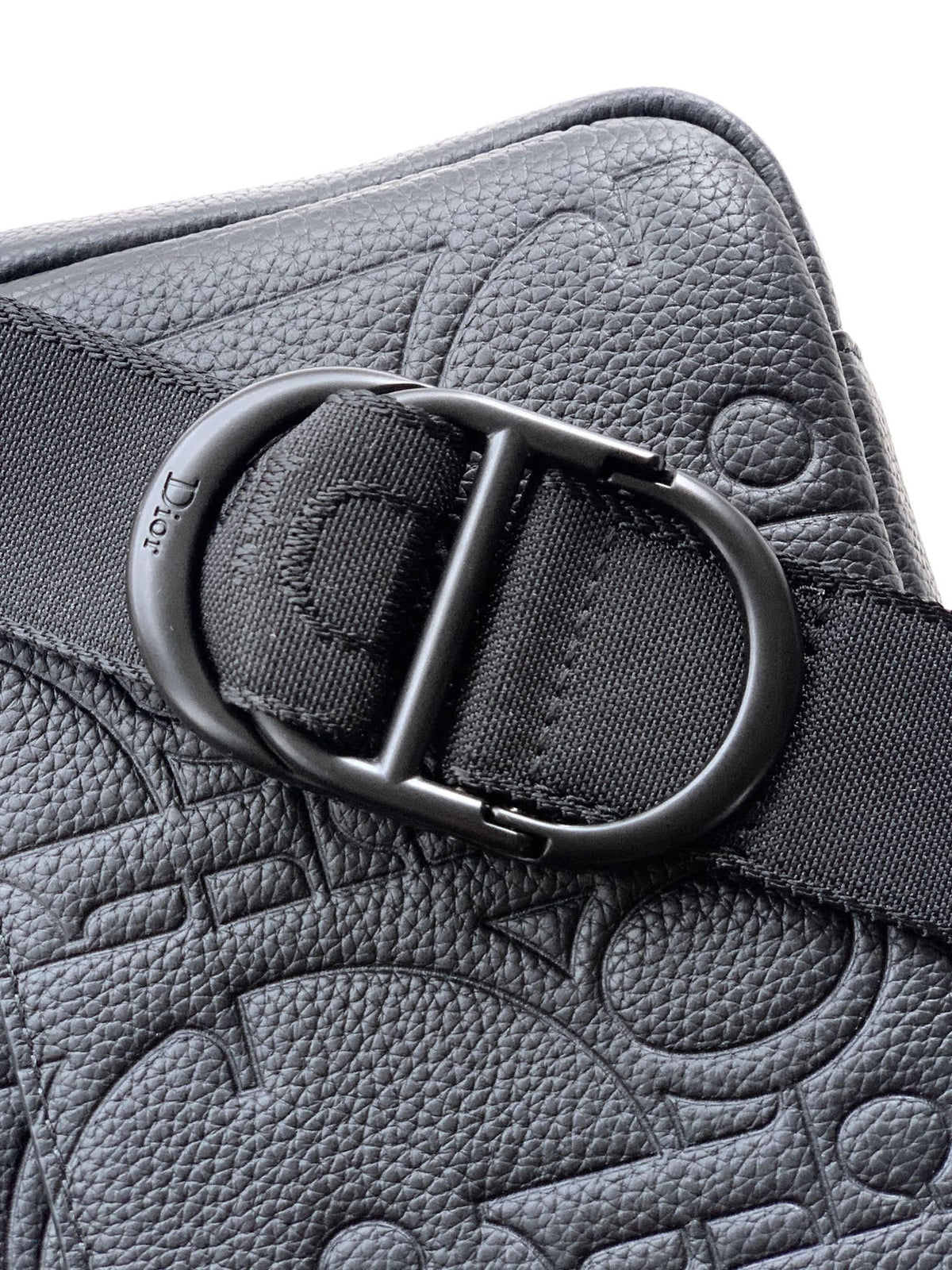CD 2026 Rider Zip-Up Messenger Bag 23cm Fabric And Grained Leather