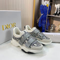 Luxury old flower silver-grey women's sports shoes 1024052907