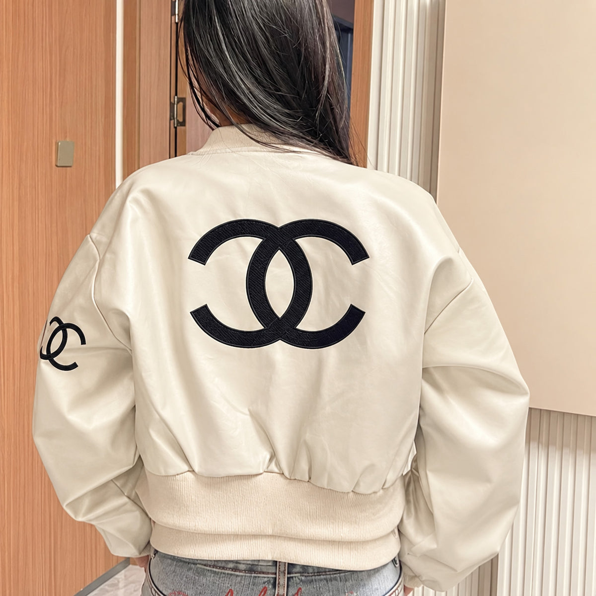 CHA Luxury Short Leather Jacket PD1026081506
