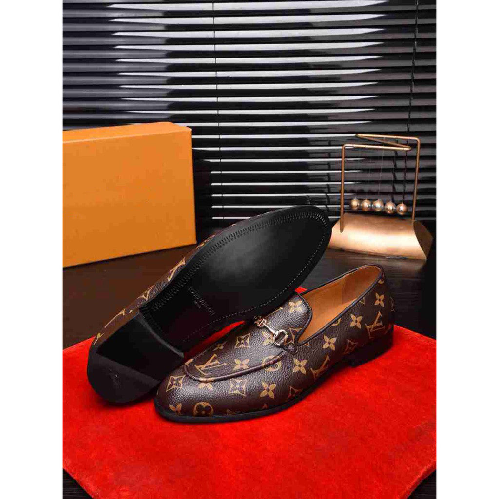 New Fashion Genuine Leather Slip On Shoes High version