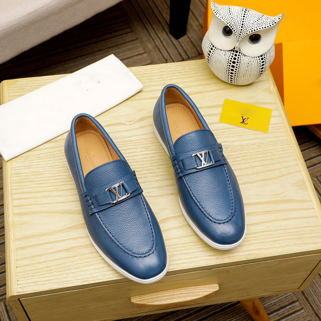 Men's New Alphabet Loafers Versatile Slip-On Shoes