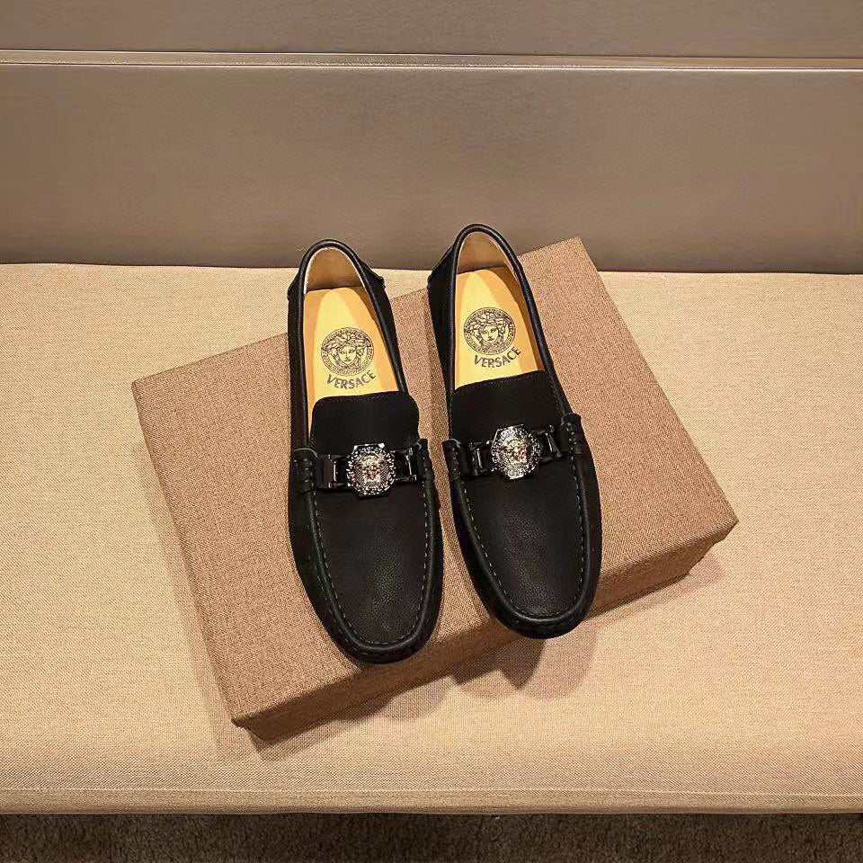VS logo 24Ss men's Fashion Loafers Driver Shoes fb0424082604