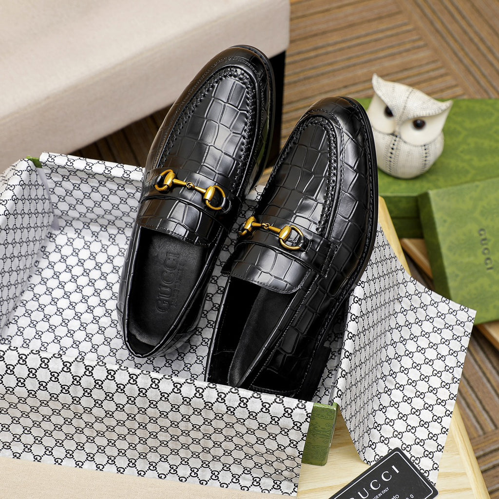 New Luxury G Crocodile Pattern Dress Shoes XC0424111805