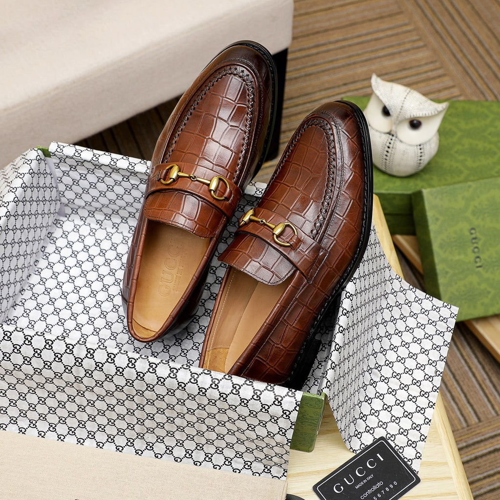 New Luxury G Crocodile Pattern Dress Shoes XC0424111805