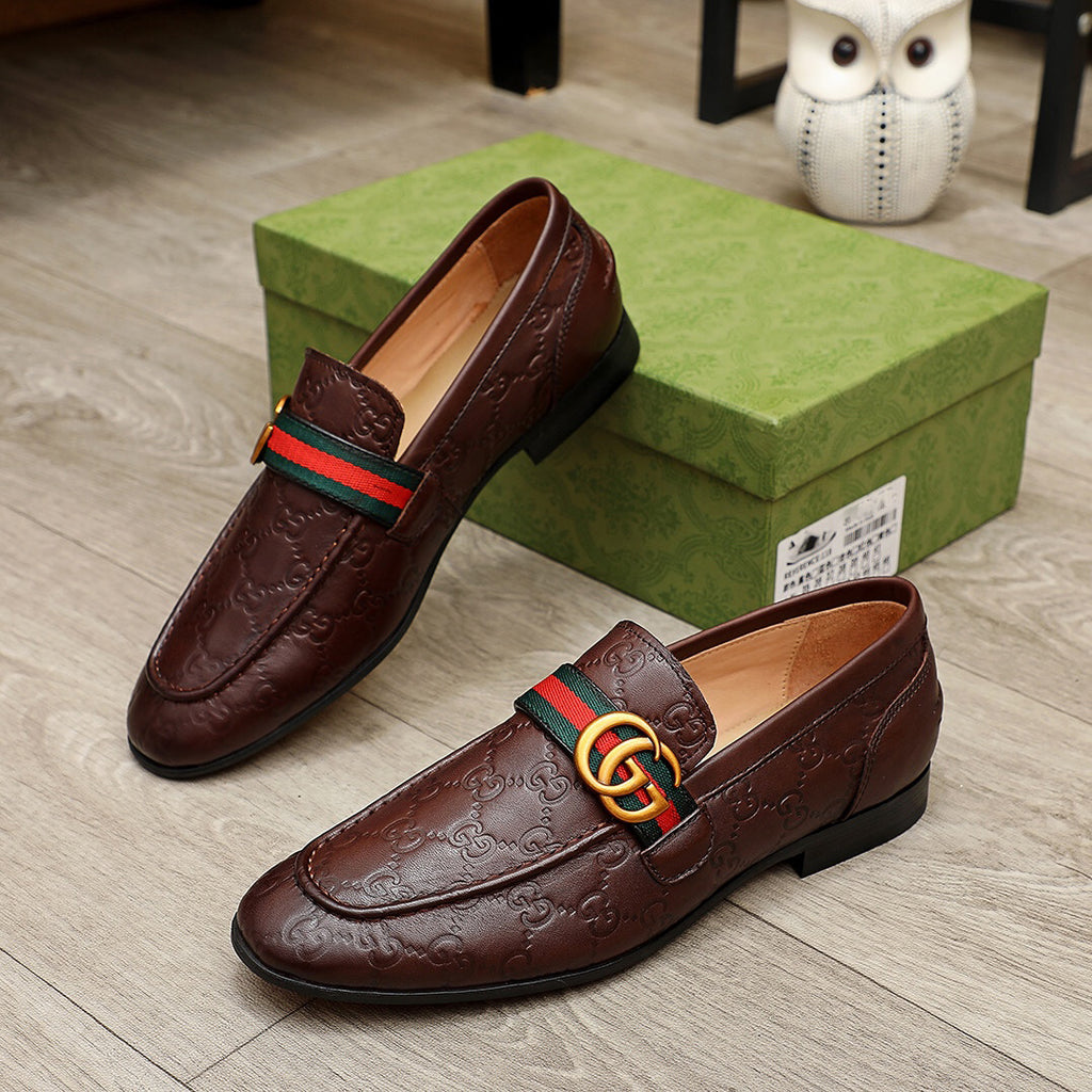 Men's genuine leather handmade classic fashion loafers