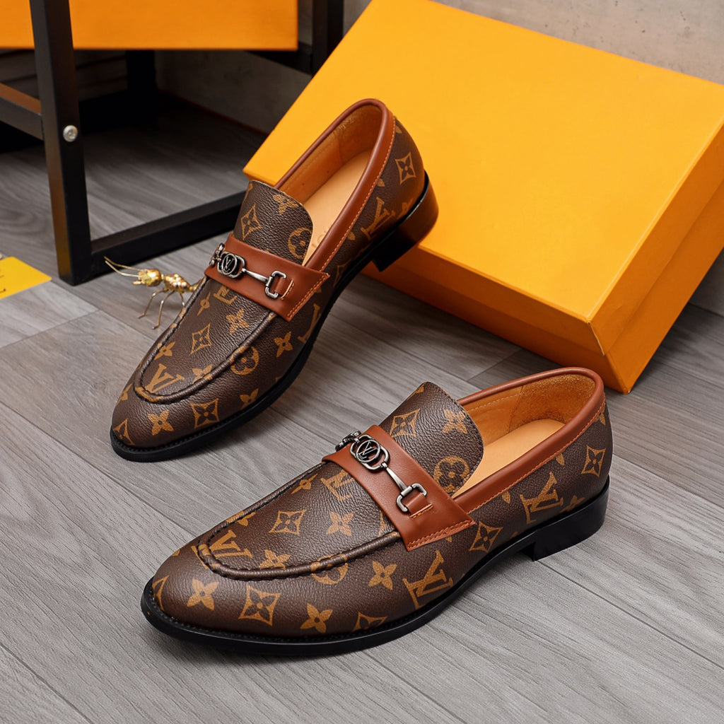 Luxury all pattern formal dress slip on shoes