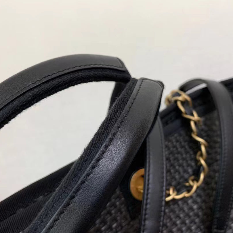 Tote Bag In Gold-tone Mental