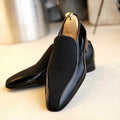 New Handmade Double Leather Patchwork Men's Loafers