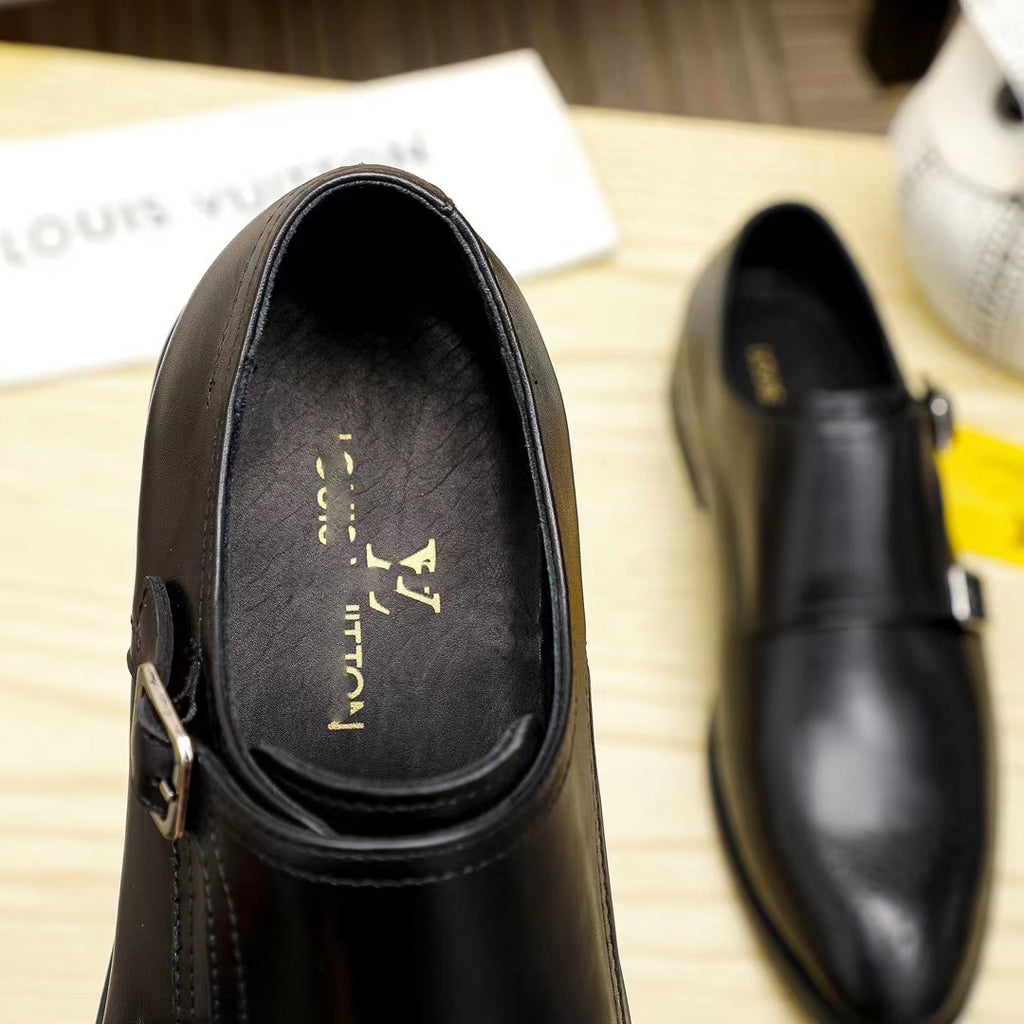 New Mens Formal Double Buckle Monk Dress Shoes