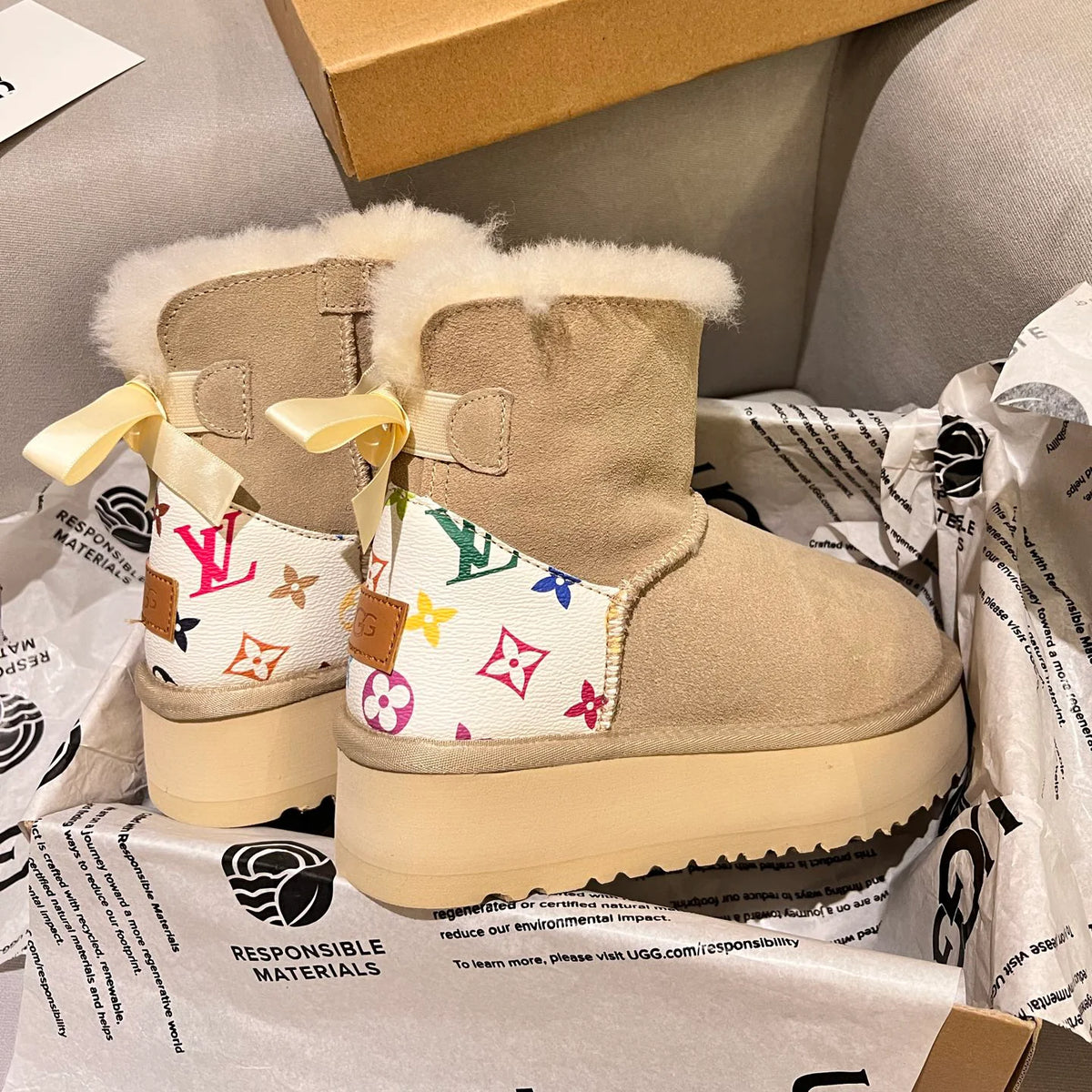 Classic versatile collaboration snow boots 1025101723