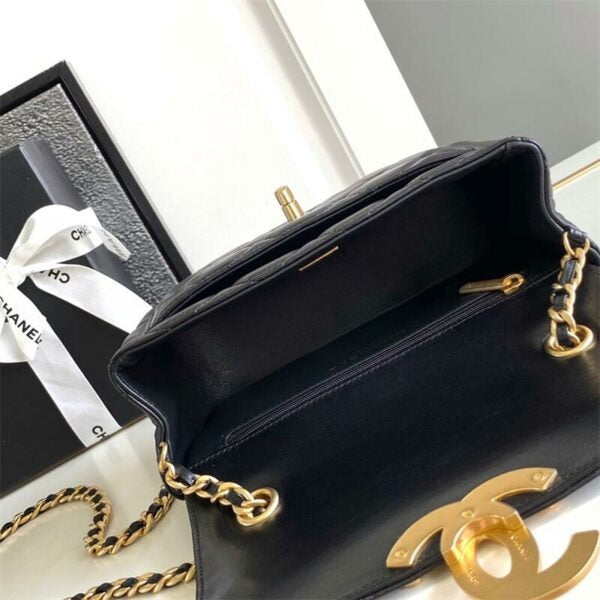 Mini CC Logo Flap Lambskin Bag 0424081502
