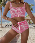 Fashion print gym suit swimsuit PD10041313