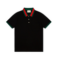 Luxury Solid Collection Black Polo Shirt