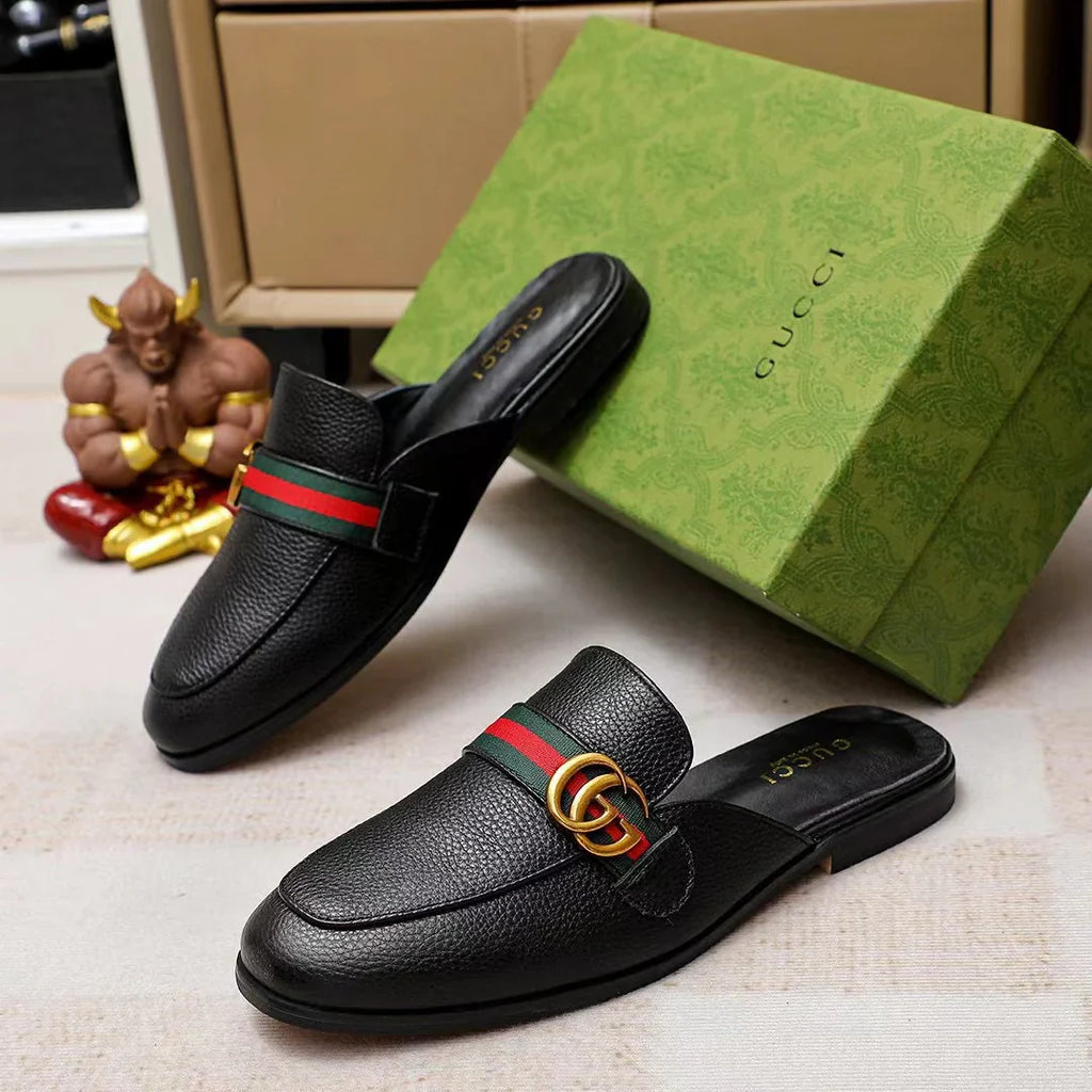 Men's Casual Leather Shoes Leather Slippers 1025031305