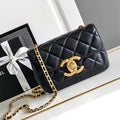 Mini CC Logo Flap Lambskin Bag 0424081502