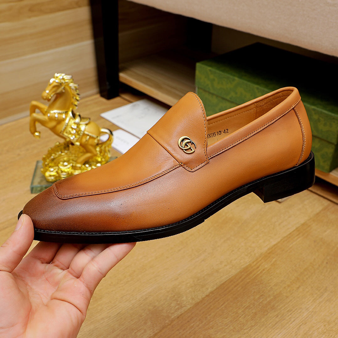 Brown Handmade Men's Classic Loafers