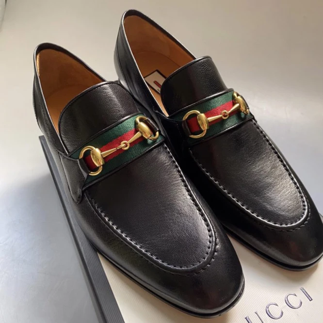 Fashion Loafers Leather Embossed Leather Shoes ZZL0223091501