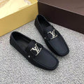 Black Logo Men Slip-on Shoes V14