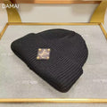New Embroidered Letters Curling Toe Knitted Hat Unisex Tide Brand Antifreeze Cold Hat