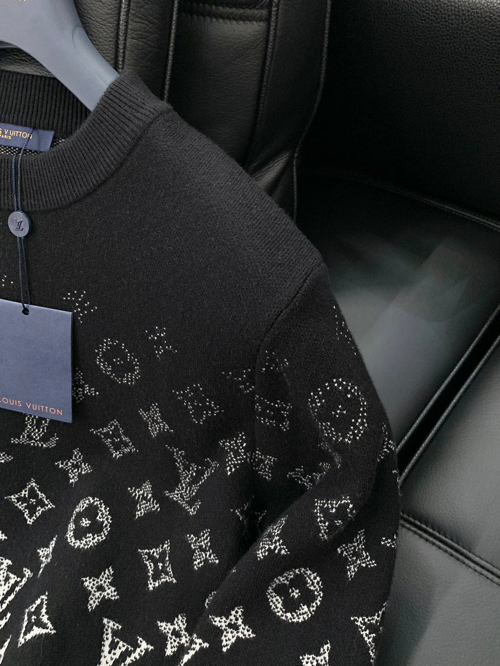 24 New Letter Gradient Color Fashion Casual Round Neck Long Sleeve Knitted Sweater PD0424101410