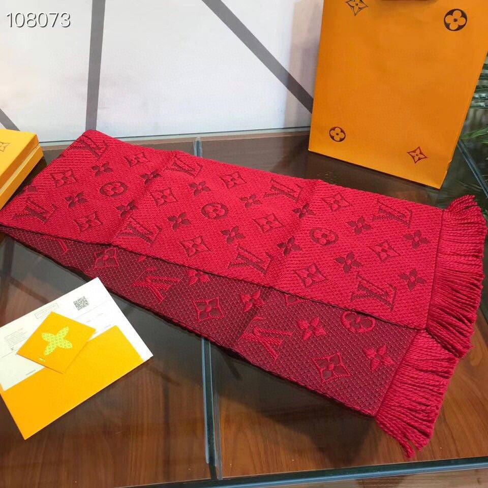Wool silk scarf thickened warm shawl high-end packaging dual-purpose gold silk