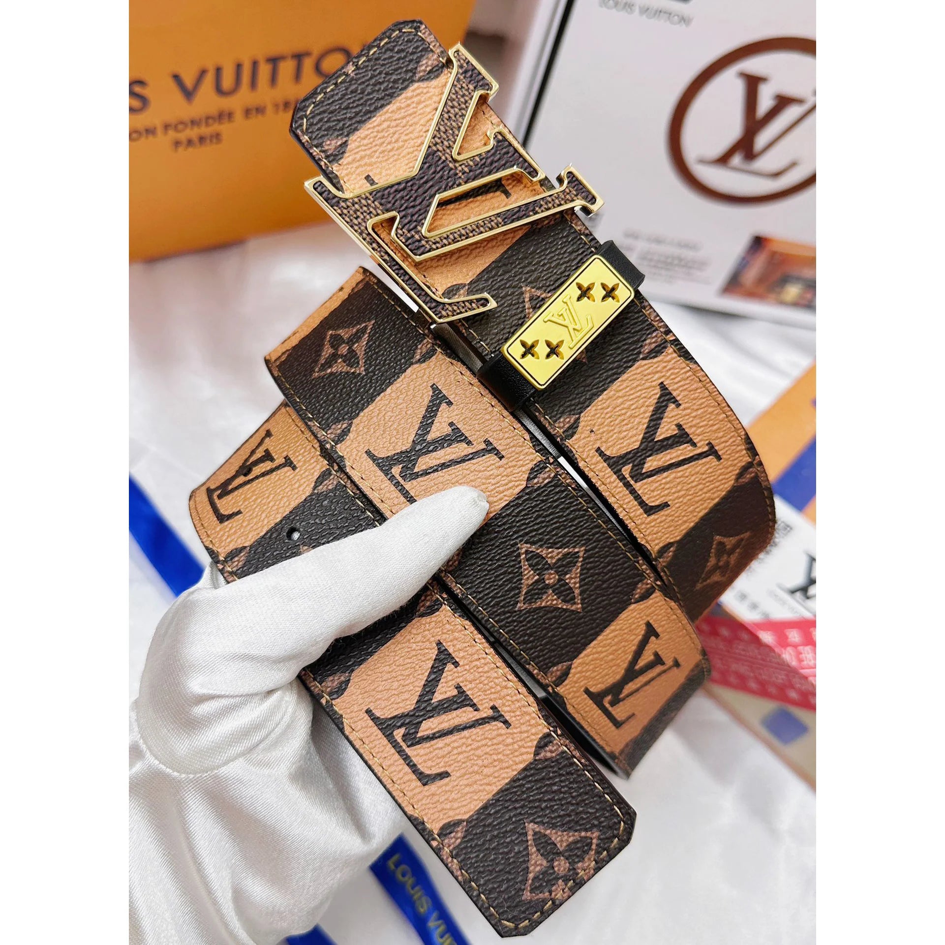 Lv Luxury Genuine Leather Men’s Belt 1025010741