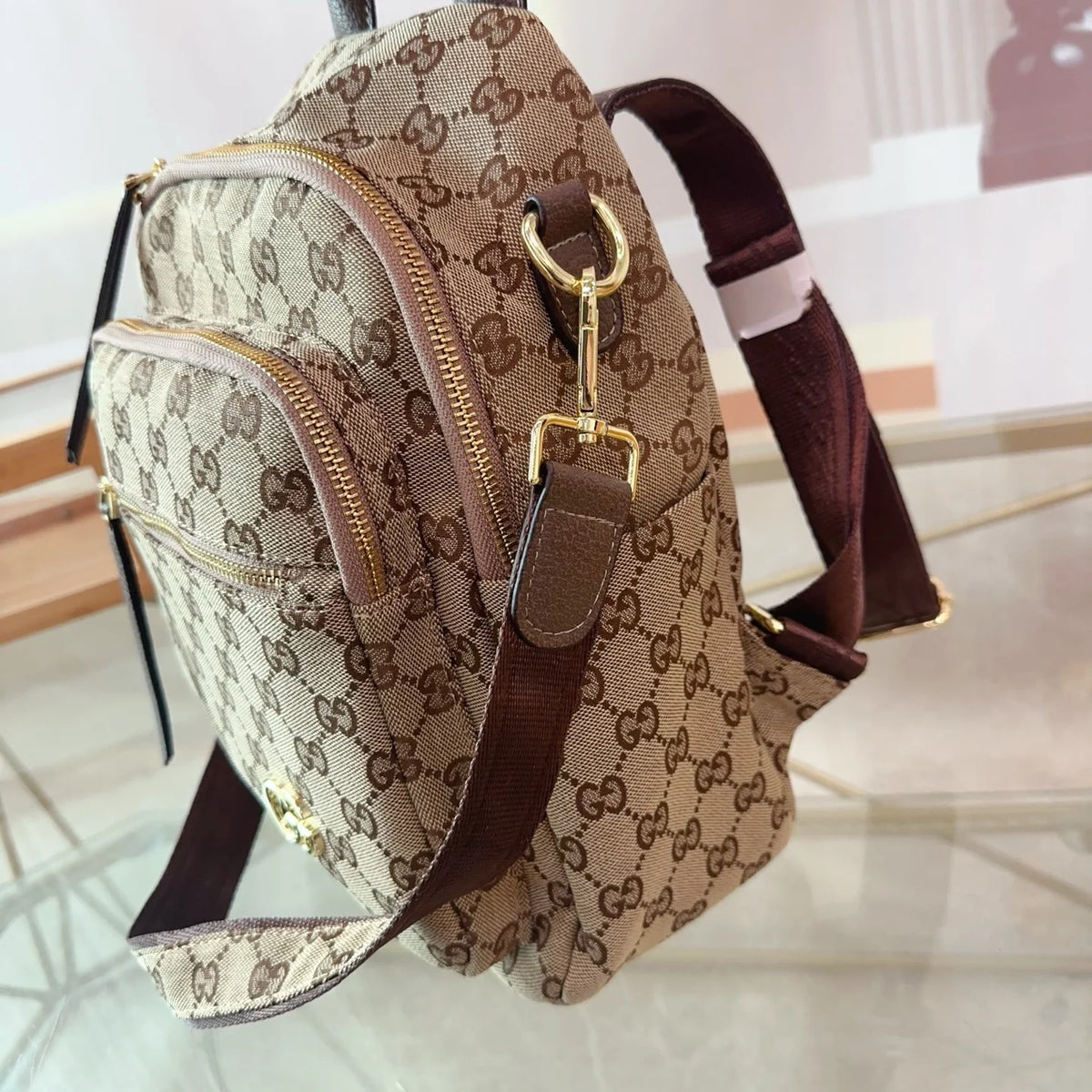 Men's and women's old flower shoulder bag 1025060906
