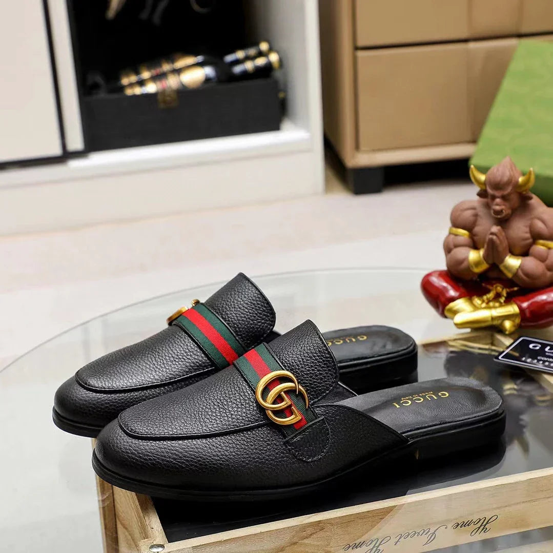 Men's Casual Leather Shoes Leather Slippers 1025031305