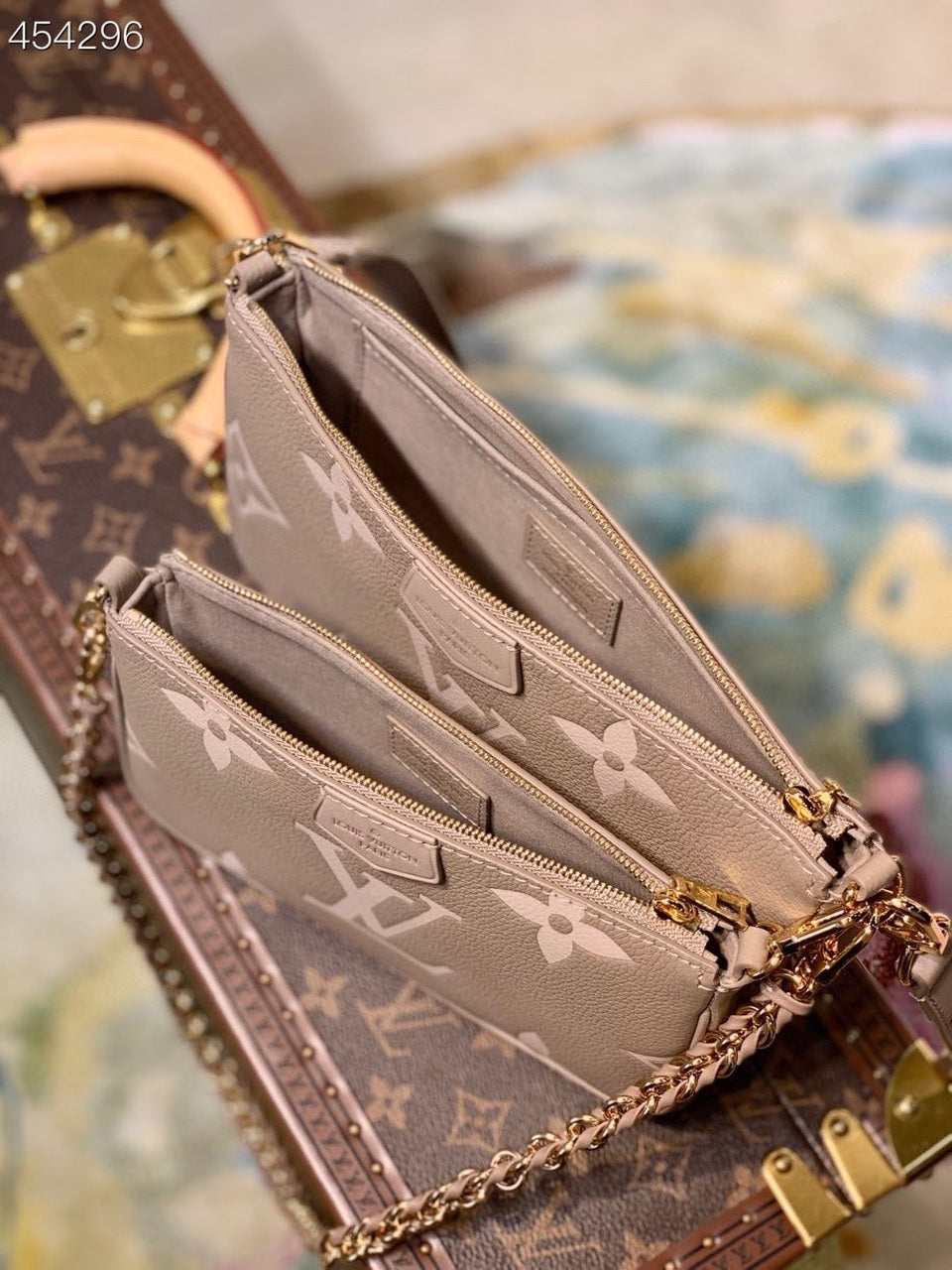 Multi Pochette Accessoires Monogram Empreinte Tourterelle Beige/Cream For Women, Women's Handbags, Shoulder And Crossbody Bags 9.8in/25cm