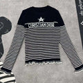 Fashion new color block crew neck sweater PD1023072413