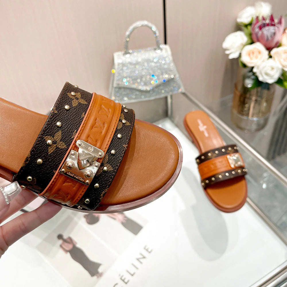 23 early spring new Lock It series letter buckle sandals and slippers XC160616012