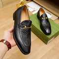 New letters pattern formal dress slip on shoes