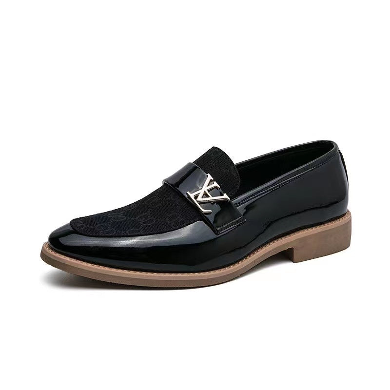 Patchwork men's high quality loafers
