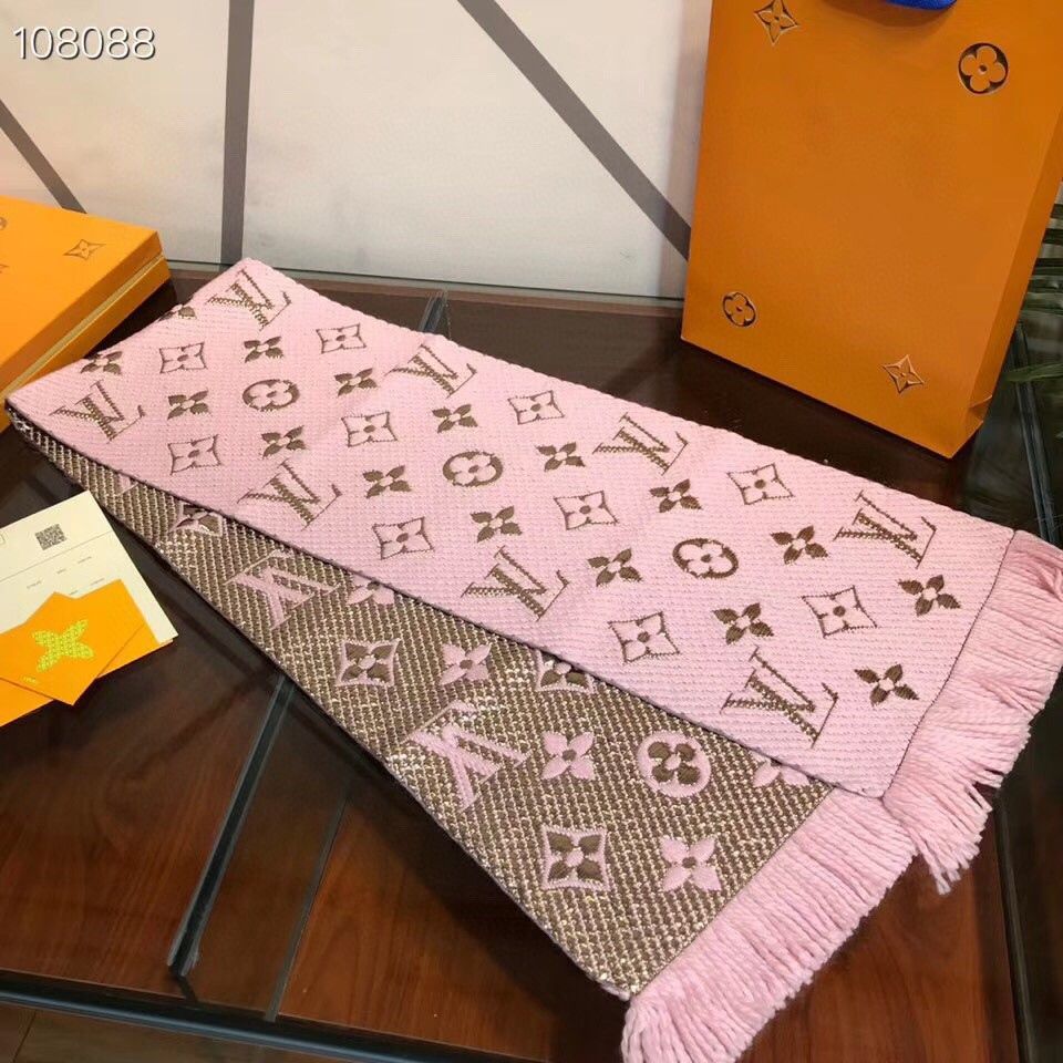 Wool silk scarf thickened warm shawl high-end packaging dual-purpose gold silk
