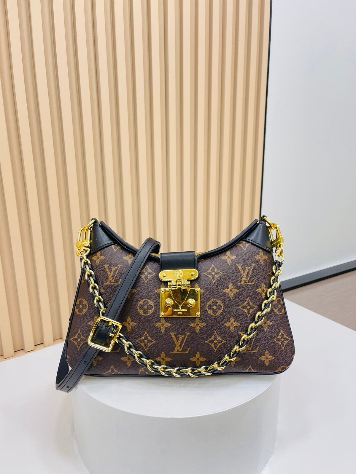 Fashion Design Large Capacity Women's Shoulder Bag Stylish Handheld Genuine Leather Canvas Messenger Bag 0424082106