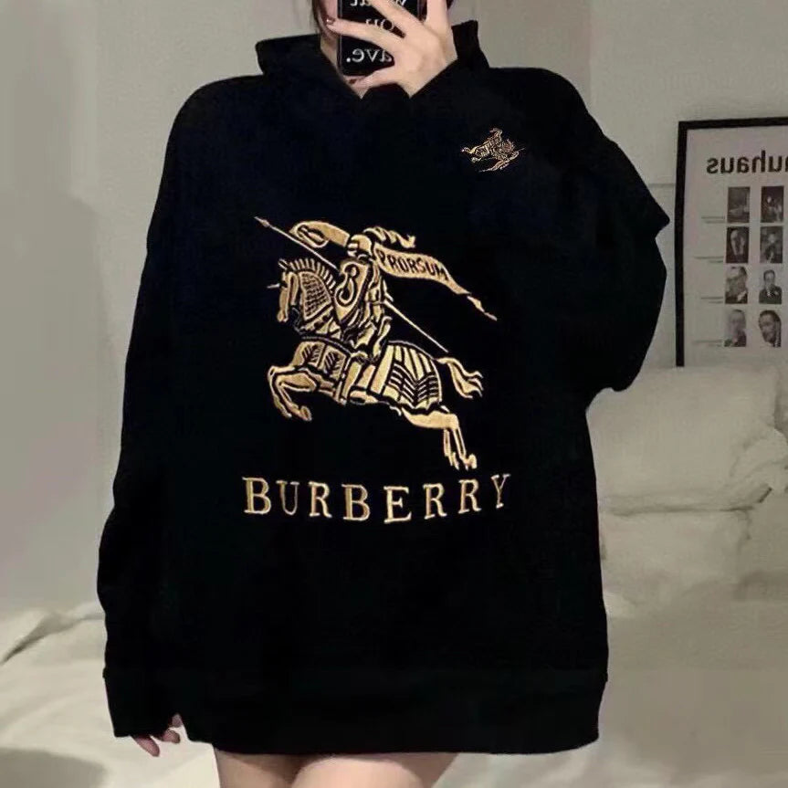 Spring new embroidery couple models hooded sweatshirt 3D-1025021218