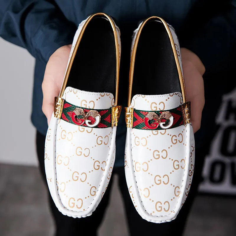 Leather Breathable Casual Soft Sole Slip-On Shoes