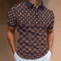 Men's Summer Fashion Printed Polo Shirts 3D1024041718