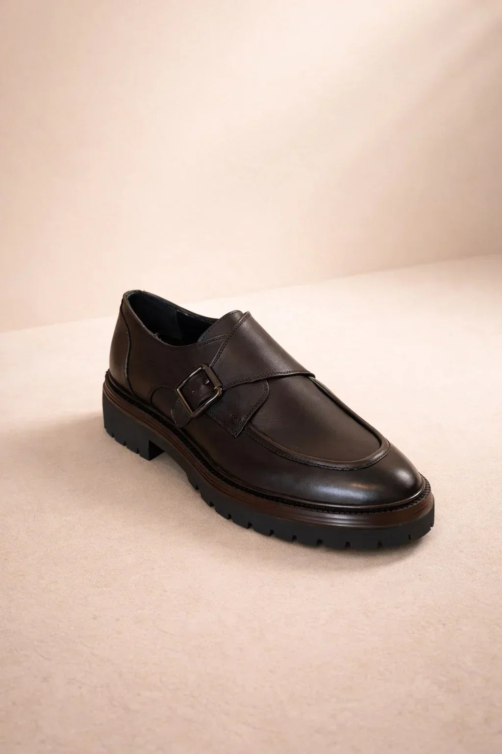 Cary Pump Brown Buckle Loafers