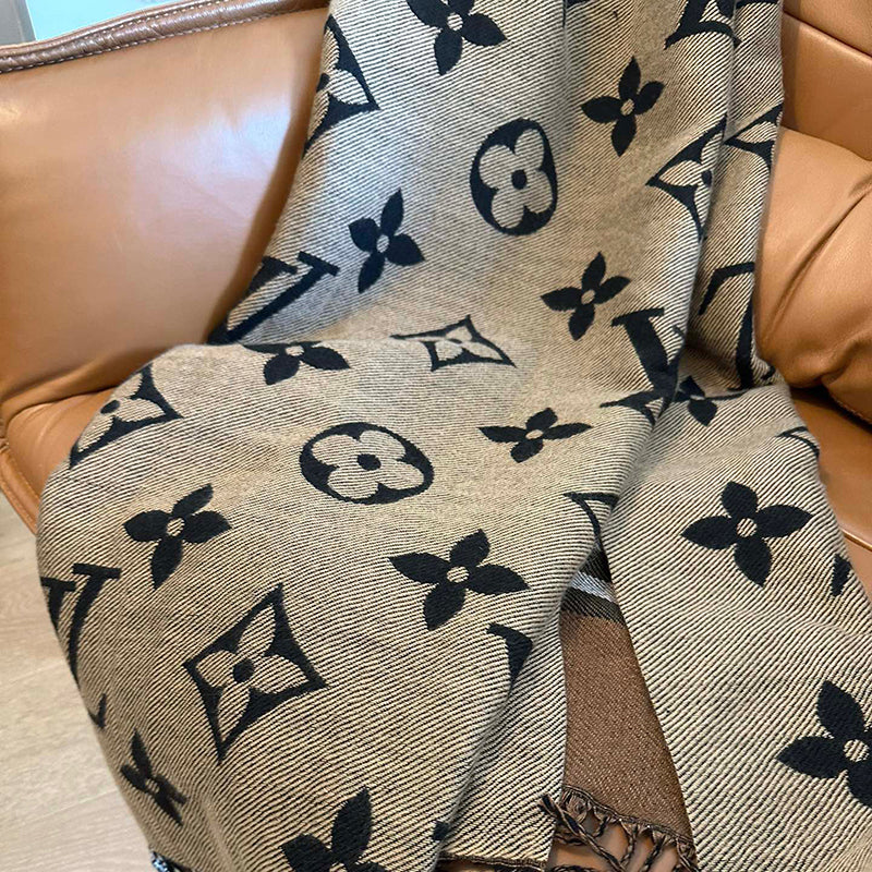 Fashion double-sided cashmere scarf thickened warm shawl PF1023111734