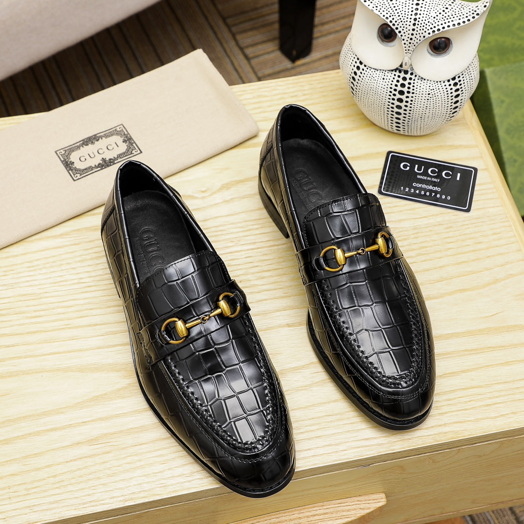 New Luxury G Crocodile Pattern Dress Shoes XC0424111805
