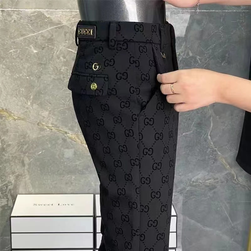 G fashionable all-match slim fit trousers-PD04041103