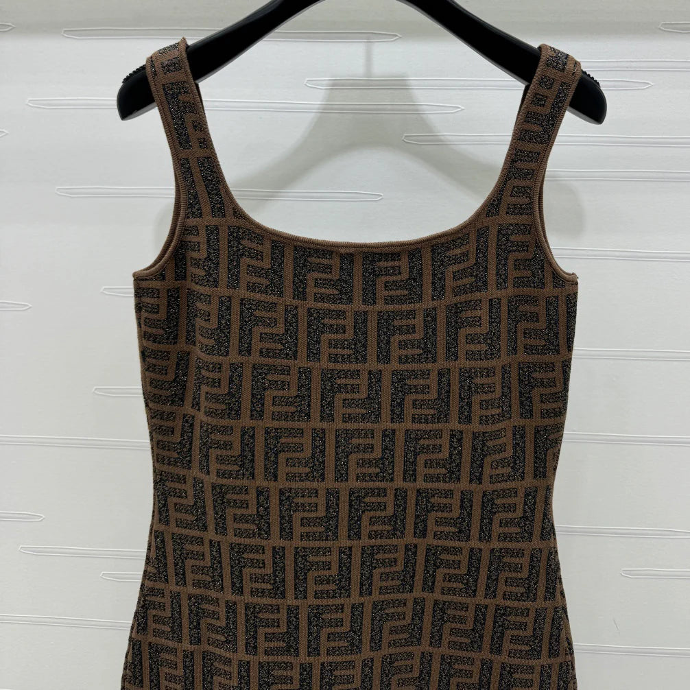 FD Jacquard Knit Vest Dress 1025051914