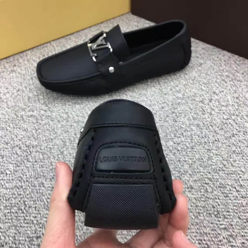Black Logo Men Slip-on Shoes V14