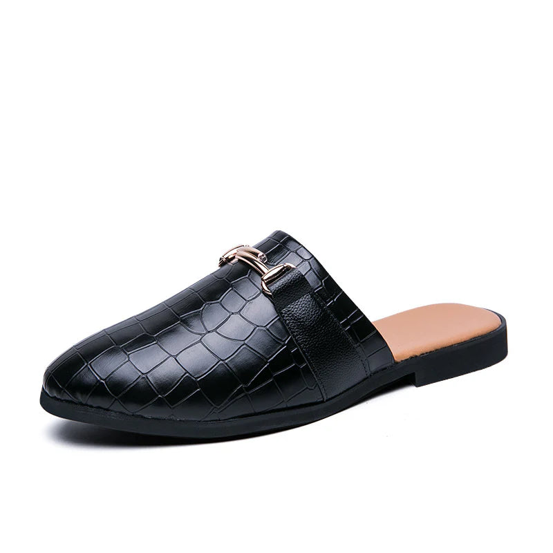 2026 fashion semi-support shoes trend outer wear heelless men's shoes