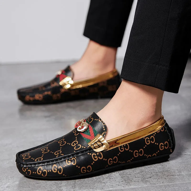Leather Breathable Casual Soft Sole Slip-On Shoes