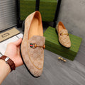 Luxury buckle all pattern formal dress slip on shoes