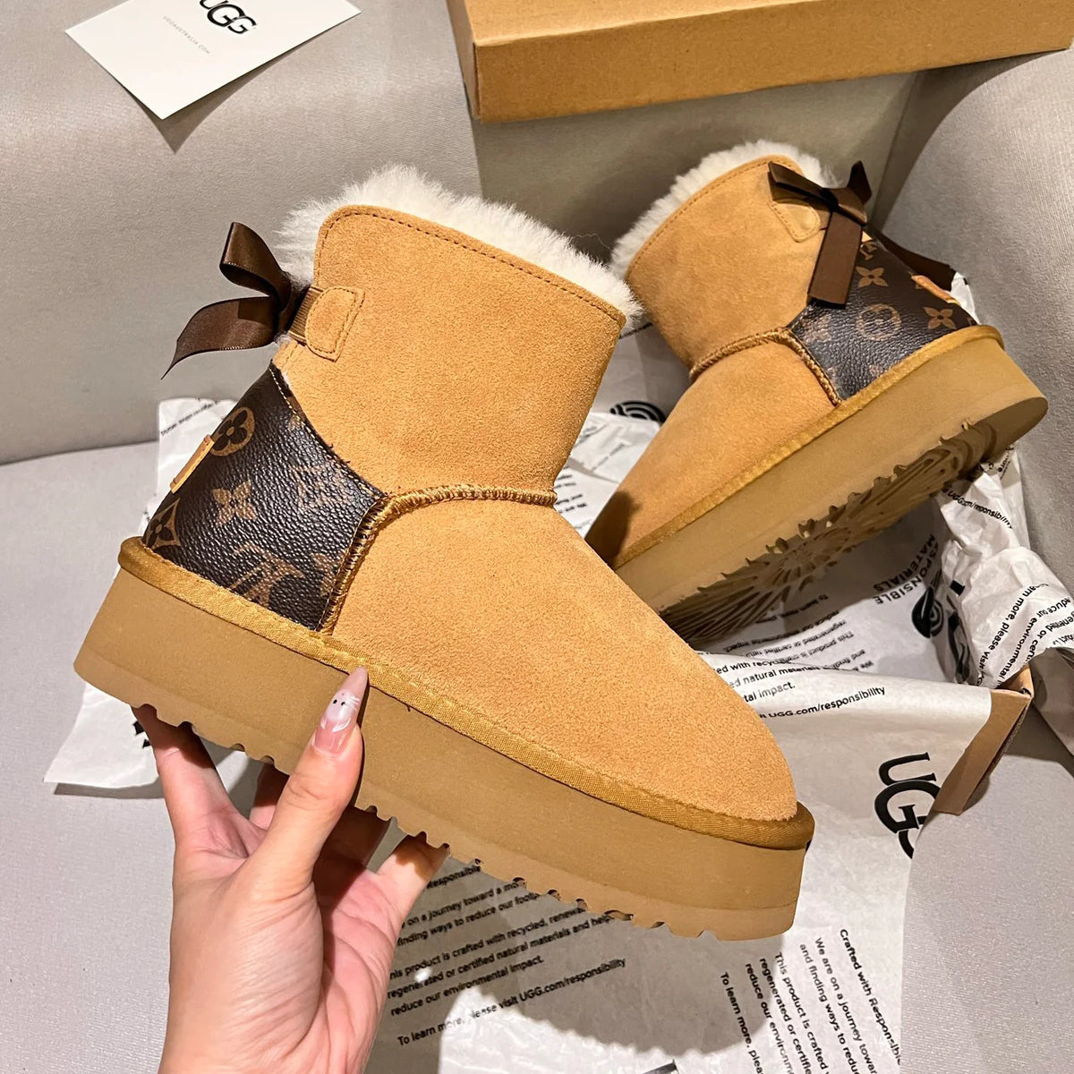 Classic versatile collaboration snow boots 1025101723