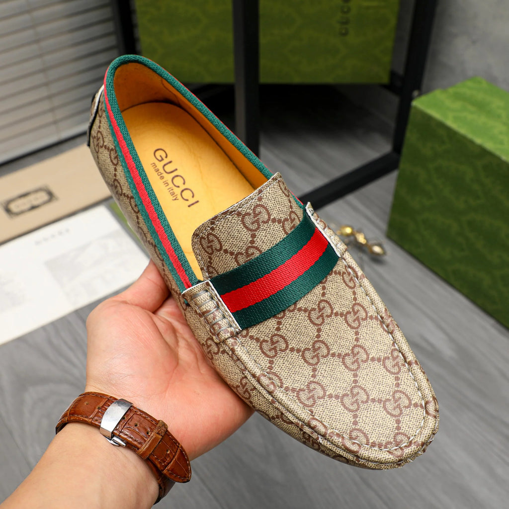 Trendy classic printed men's casual loafers 1024040112